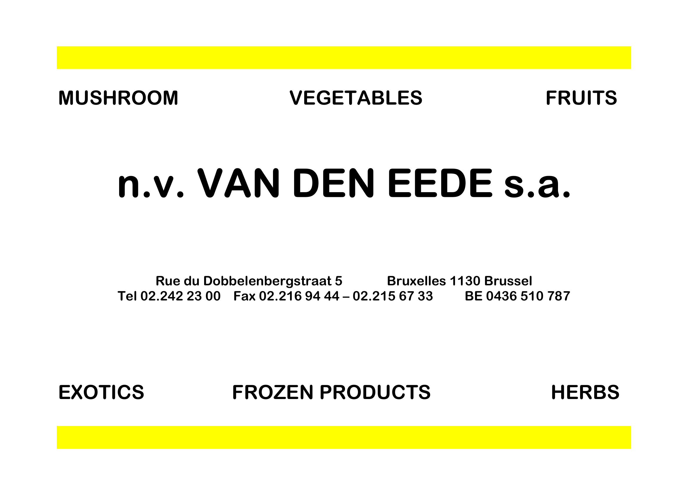 v.v. Van Den Eede s.a.