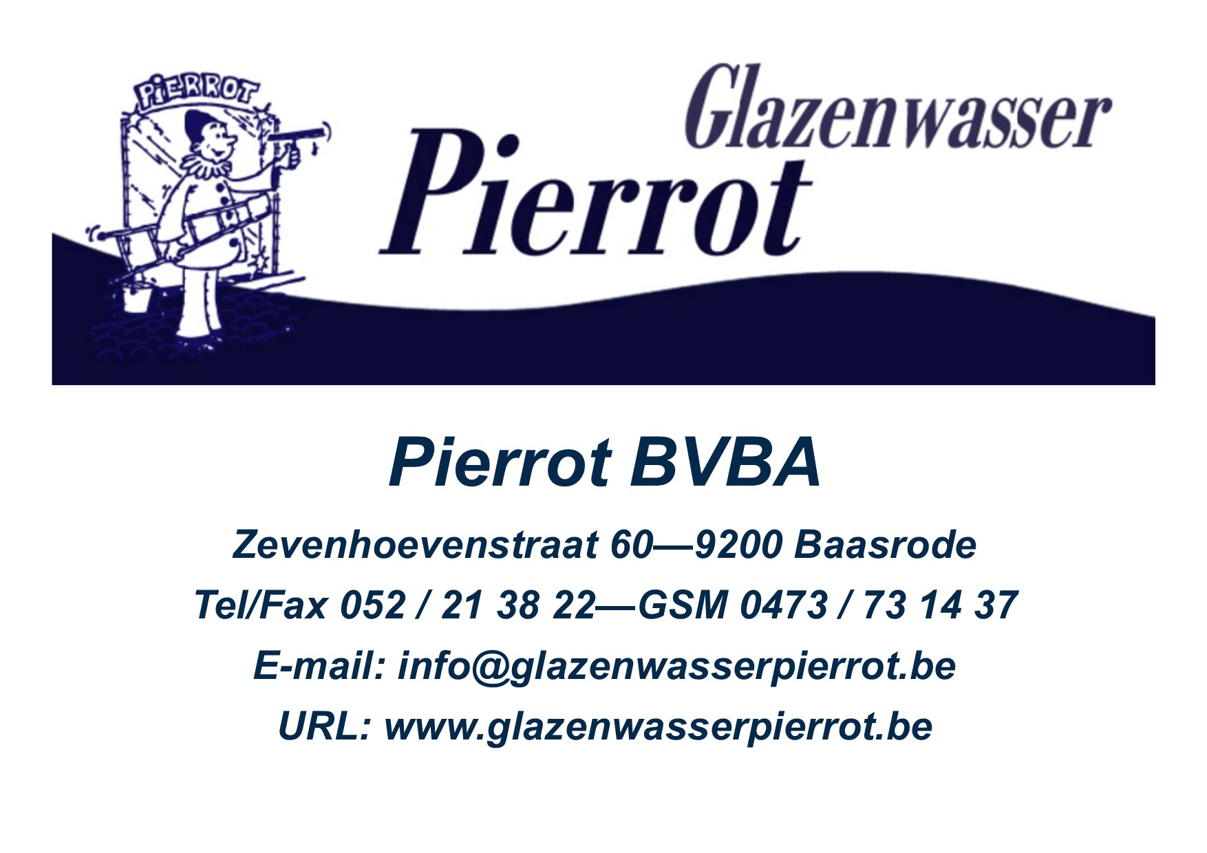 Glazenwasser Pierrot